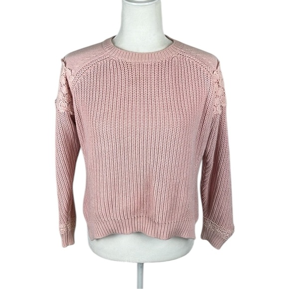 M&S Collection Light Pink Heavier Knit Pullover Sweater Size 8 (UK) - Picture 1 of 10
